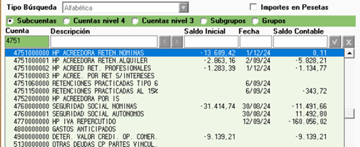 A3ECO & A3CON - Desglose de las cuentas de IVA o Retención