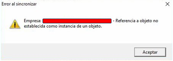 A3ECO & A3CON - Error when synchronizing a company in Ubyquo
