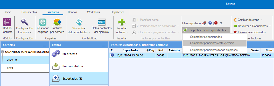 A3ECO & A3CON - Exportar usando SUENLACE
