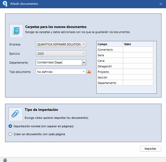 Añadir y completar campos analíticos en Ubyquo