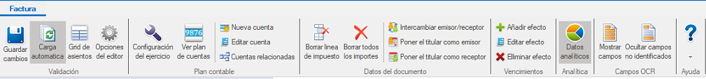 Añadir y completar campos analíticos en Ubyquo