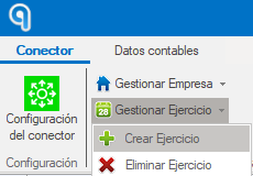 Apertura de nuevo ejercicio en Ubyquo