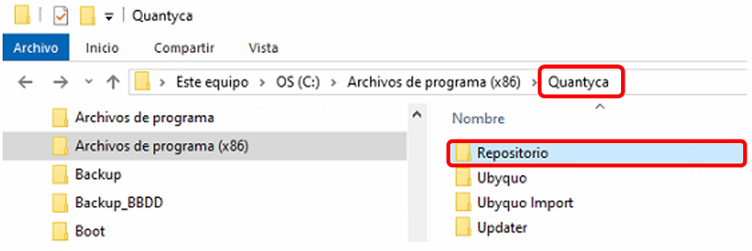 Copia de seguridad de los datos de Ubyquo