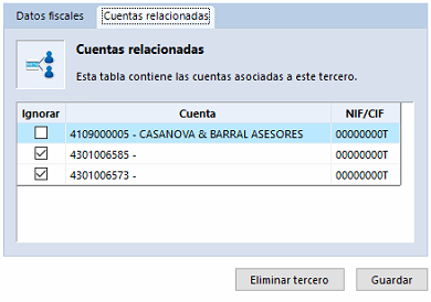 Datos contables del ejercicio en Ubyquo