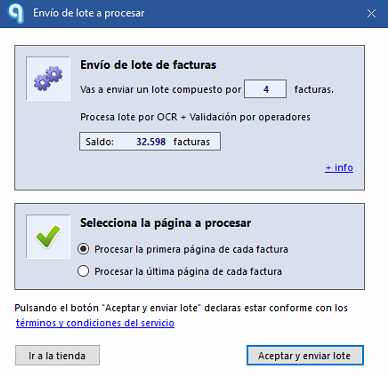 Módulo Documentos - Enviar facturas a contabilización automática en Ubyquo