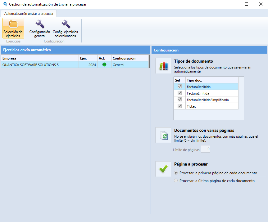 Módulo Documentos - Envío automático de lotes de facturas en Ubyquo