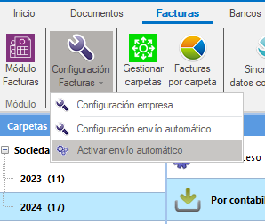 Módulo Documentos - Envío automático de lotes de facturas en Ubyquo