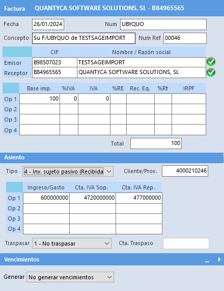 Invoices module - Intra-community invoices and reverse charge in Ubyquo