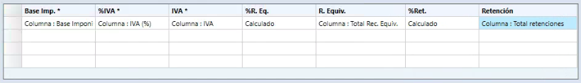 Manual módulo Facturas - Excel