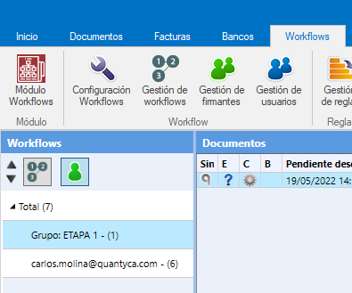 Manual módulo Workflows
