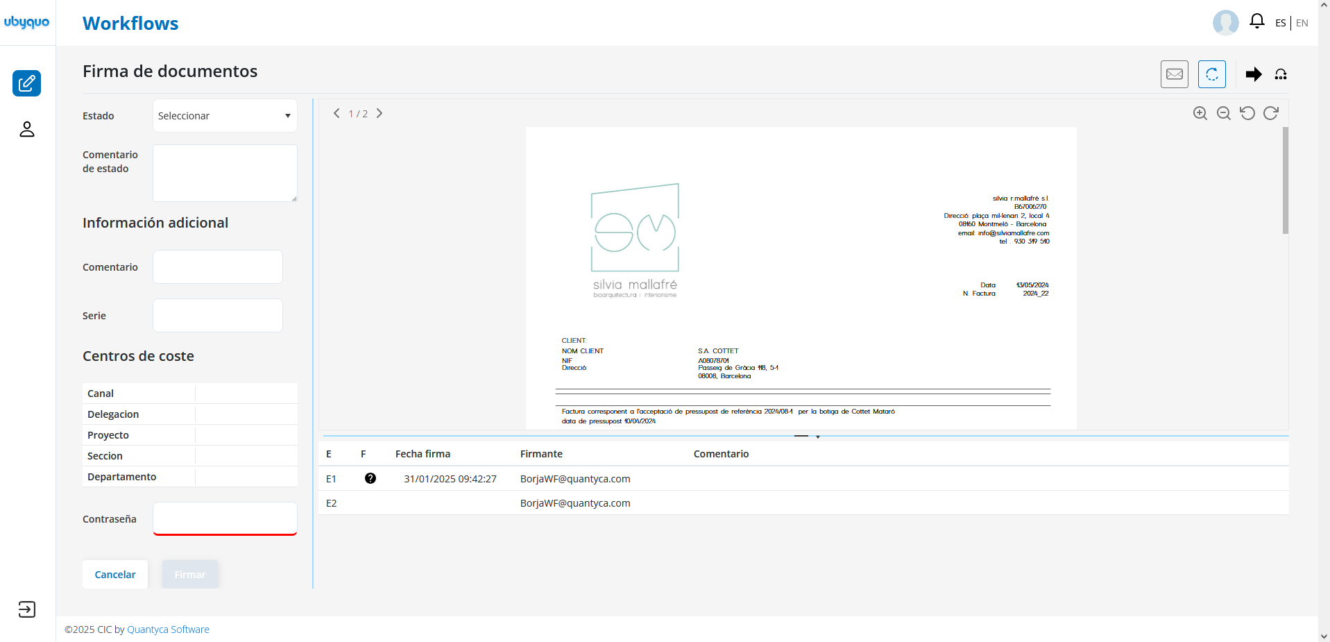Manual módulo Workflows