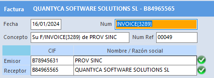 Módulo Facturas - No se importan facturas al ERP (Programa contable) desde Ubyquo