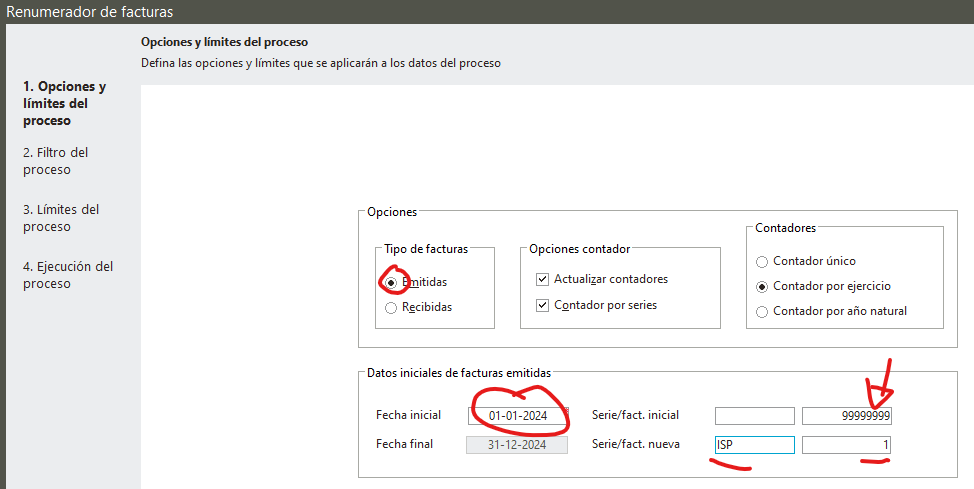 SAGE - Facturas emitidas con campo Fra/Reg 99999999 en Ubyquo