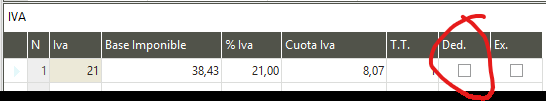 SAGE - Facturas no deducibles en Ubyquo