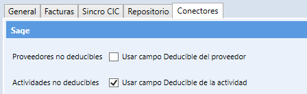 SAGE - Facturas no deducibles en Ubyquo