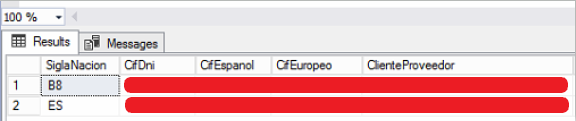 SAGE - Sigla de nación incorrecta en CIF/NIF