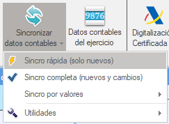Sincronizar datos contables en Ubyquo