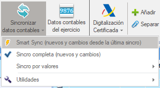 Sincronizar datos contables en Ubyquo