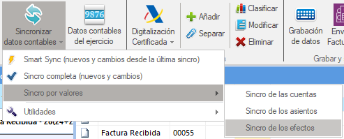 Sincronizar datos contables en Ubyquo